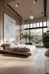 Japandi style master bedroom