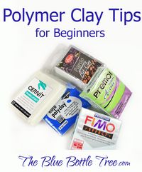 Learn polymer clay tips for beginners and newbies at The Blue Bottle Tree. Learn about sealers, clay, storage, paints, and mistakes!