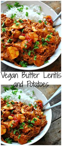 Vegan Butter Lentils and Potatoes - Rabbit and Wolves