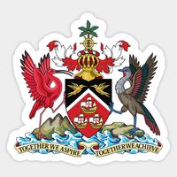 Trinidad and Tobago Coat of Arms -- Choose from our vast selection of stickers to match with your favorite design to make the perfect customized sticker/decal. Perfect to put on water bottles, laptops, hard hats, and car windows. Everything from favorite TV show stickers to funny stickers. For men, women, boys, and girls.