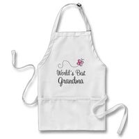 Worlds Best Grandma Butterfly Gift Apron #Grandma #apron #stockingstuffer