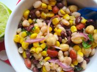 Beans and Corn Salad (Ensalada de Frijol y Maiz)