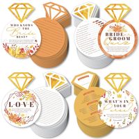 Big Dot of Happiness Fall Foliage Bride Gamerific Bundle INCLUDES 4 Autumn Leaves Bridal shower or Wedding Party games with 10 game cards per each game. RUSTIC FALL GAMES: Guests will have fun playing 4 different Autumn Leaves Bridal shower or Wedding Party games: Who Knows The Bride Best, Bride or Groom Quiz, What's in Your Purse and Love. Each game is shaped like a ring. HOW TO PLAY: Each game card is printed with easy-to-follow game instructions. For added fun, make each game extra competitiv