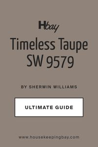 Timeless Taupe by Sherwin Williams stands out as a superb choice for anyone looking to bring a touch of elegance and warmth to their home or office. This shade is incredibly versatile, making it an ideal pick whether you’re aiming for a modern look or something more traditional. Timeless Taupe offers a balanced blend of warm and cool tones, which makes it exceptionally easy to pair with both dark and light accents, furniture, and décor.