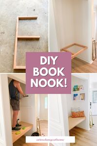 Turn an unused closet into a cozy ready nook with this simple DIY project you can do in a weekend! Step by step instructions.