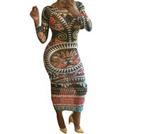 Miller Tribal Mesh Maxi Dress