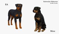 Blue Ancolia - Rottweiler Makeover Adopt Butch! This sturdy...