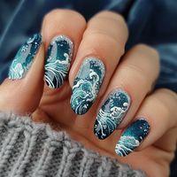 13 Stunning Ocean-Inspired Nails! Ride the Waves! - NeedleStar