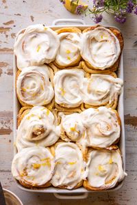 Lemon Sugar Rolls with Vanilla Cream Cheese Icing. - Half Baked Harvest