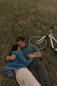 bike ride aesthetic | couples goals | Pedaling into the sunset | windmill farm | Idaho falls windmill | windy photoshoot | couple’s photo idea