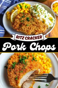 These crispy Ritz Cracker pork chops are so good, no one can resist them! Juicy on the inside and crunchy on the outside, they'll make you swoon.