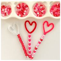 Valentine Projects for the Preschool Classroom - Heart wands