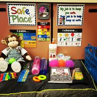 https://www.teacherspayteachers.com/Product/Creating-a-Safe-Place-Posters-Materials-and-Guide-for-Setup-2775796 This is my latest product "Creating a Safe Place" all set up in my classroom. This is a great way to teach self-regulation and calm down strategies. My students have been very successful since the implementation of this in my classroom.