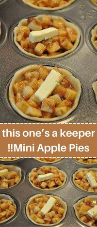 Mmmm!!! this one’s a keeper !!Mini Apple Pies- can be