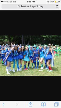 Blue out day-Spirit Week-not my picture                                                                                                                                                                                 More