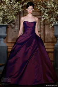 romona keveza fall 2013 ready to wear amethyst silk shantung taffeta gown