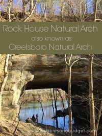 Don't you love it when you find an unexpected treasure near where you live? This past week our family took a quick drive less than an hour from our home and discovered one of the coolest natural bridges we've ever seen. We've of course hiked to the Natural Bridge in Red River Gorge several times