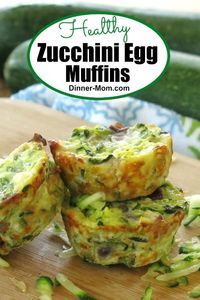 Zucchini Egg Muffins with 4 ingredients are low-carb, gluten-free and will become your new favorite snack, breakfast or side dish. You can even freeze them before or after you make them! #zucchini #lowcarb #glutenfree #ketorecipes #healthyrecipes #quiche