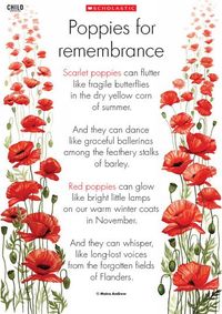 Remembrance Day | Remembrance Day poem to use as a discussion starter and to explore ...