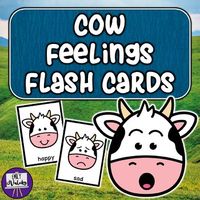 Looking for an engaging animal-themed Social Emotional Learning activity to practice identifying and naming basic emotions? Excellent for SEL, Counseling, Special Education, or ESL students practicing feelings vocabulary, these cow feelings flash cards are perfect for farm animal themes!The cards can be used for reviewing the names of emotions, identifying emotions, discussing students' feelings in a daily check-in, printed double to make a feelings matching game, used to decorate a Calm Corner.