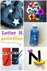 Preschool Letter N Activities -- Learn the alphabet with these fun and educational activities for kids.