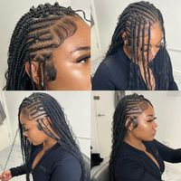 Check out 50 flip over Fulani braids hairstyles trending right now.