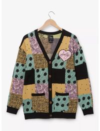 Her Universe Disney The Nightmare Before Christmas Sally Women's Patchwork Cardigan - BoxLunch Exclusive