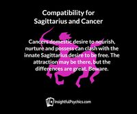 sagittarius and cancer whats your compatibility? #sagittariuscompatibility #sagittariuscancer #sagittariusandcancer #cancercompatibility #cancer  #sagittarius