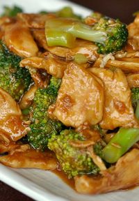 Recipe for Chicken and Broccoli Stir-Fry (can also sub/add other veggies such as mushroom and zucchini)