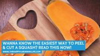 Having trouble with peeling and cutting squash? It can be quite challenging, but there’s actually a super simple way to do it.