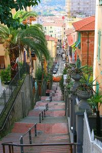 Stairway, La Spezia , Liguria, Italy