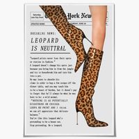 PRICES MAY VARY. Vintage Newspaper York Trendy Times Leopard Boots Poster Retro Black And White Bar Cart Magazine Cover Aesthetic Preppy Dorm DecorWall Art：Vintage Newspaper York Trendy Times Leopard Boots Poster Retro Black And White Bar Cart Magazine Cover Aesthetic Preppy Dorm Decorpictures wall decor Poster Measuring at 08x10/12x16/16x24/24x36/ inches You can choose canvas unframed wooden frame mounting or black frame mounting with advanced modern decoration. Vintage Newspaper York Trendy Ti