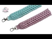 Crochet Lanyard Tutorial / QUICK & EASY 😍 - YouTube