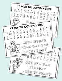 Celebrate the 100th day of school with this fun Crack the Code 100 Days of School Activity. Decode the 100 days of school messages to reveal the secret code!