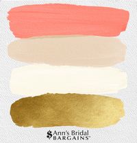 The Perfect Palette: Coral, Gold, Ivory and Beige