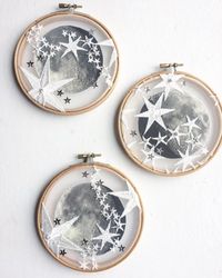 Moon & Stars Hoop Wall Hanging