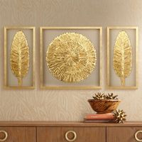 Arrives by Sat, Nov 4 Buy Dahlia Studios Golden Feathers 31 1/2" High Wall Art Set of 3 at Walmart.com