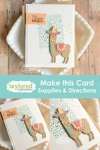 Stay weird, friends! You can find all the supplies and directions to make this handmade llama card on Jill Hawkin's blog. She'll give you the latest and greatest cardmaking ideas to send to your friend and family.