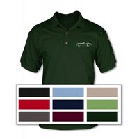 AC Shelby Cobra 289 Polo Shirt - Just a few harmonious and artistic graphic lines are needed to capture the essence of this marvelous classic car. Legend Lines specialize in original racing car apparel. We carry a large choice of Apparel, Signs and Accessories.