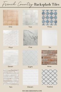 12 Charming French Country Backsplash Tiles for Your Kitchen