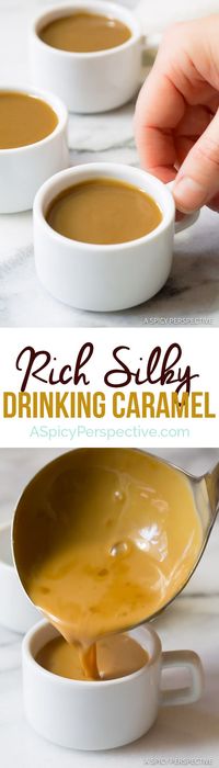 Love this Rich Silky Drinking Caramel Recipe | ASpicyPerspective...