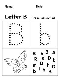 FREE Letter B Worksheets for Preschool! ⋆ The Hollydog Blog