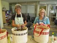 Show Your Spirit Basket Class.  Great job!  Dear Friends, Listed with each class description you'll find information about how to register and the location of that class. Class sizes are limited so register early, bring a friend and come join us. If you need more information please Contact Us or call Toll Free 1-800-447-7008. My Best, Beth