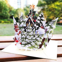 3D Paper Sculptures, DIY art, Laser cut Christmas Cards, Christmas Sleigh, artesanal, diseños cortados a laser, Christmas gifts