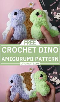 Delight fills every stitch of the Crochet Amigurumi Dino Pattern. This adorable design captures the essence of creativity, offering anyone a chance to craft their very own playful dinosaur friend.