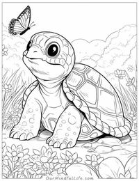 61 Fun-tastic Turtle Coloring Pages [Free Printable] - Our Mindful Life