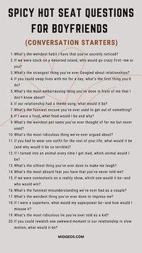 Kick your next game night up a notch with these 130 hot seat questions! From funny hot seat questions for friends on Instagram to spicy ones for boyfriends, there’s something here for everyone. Perfect for couples looking to add a little spice or friends who want to keep the conversation flowing, these engaging questions are ideal for YouTube videos, social media, or casual hangouts. Discover 130 fun and engaging hot seat questions that are perfect conversation starters for any occasion. Break the ice, spark deep conversations, and enjoy endless laughter with this ultimate list of hot seat questions!