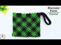 (2548) Macrame Bag Tutorial | DIY Macrame Purse New Design | Macrame Wallet for girls - YouTube