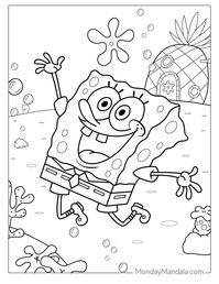 32 SpongeBob Coloring Pages (Free PDF Printables)