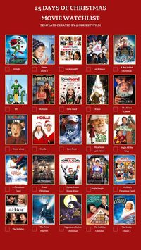 Movie watchlist: Grinch, Elf, Home Alone, A Christmas Carol, the holiday, holidate, noelle, last Christmas, the Polar Express, love actually, love hard, Jack frost, home sweet home alone, Nightmare before Christmas, let It snow, Klaus, miracle on 34th street, jingle Jangle, the holiday calendar, a boy Called Christmas, the santa Clause, jingle all the way, Mickey's Christmas Carol. Holidays movies, xmas movies, family movie